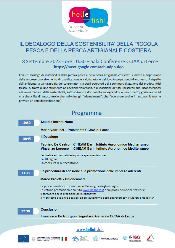 Programma seminario 18 settembre